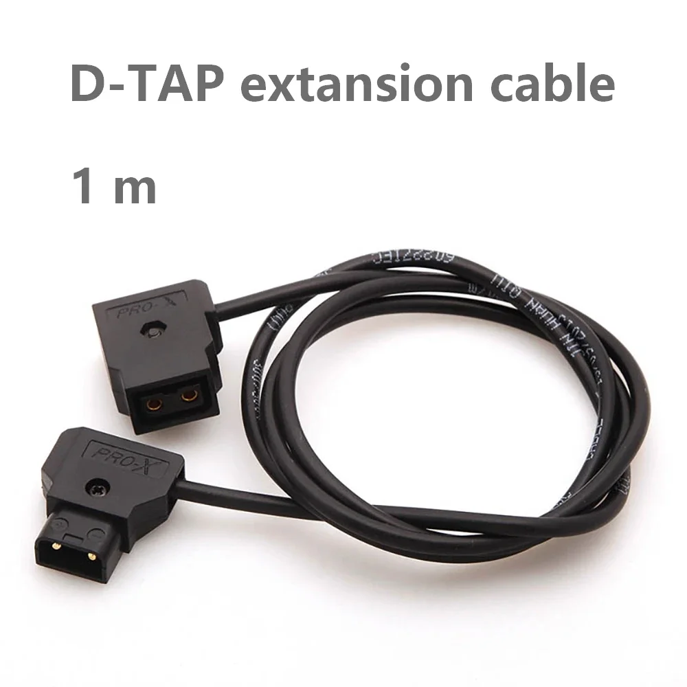 D-TAP 1m extension cable for D-TAP Power Supply LED light Anton Bauer Battery  V mount Glold mount Battery