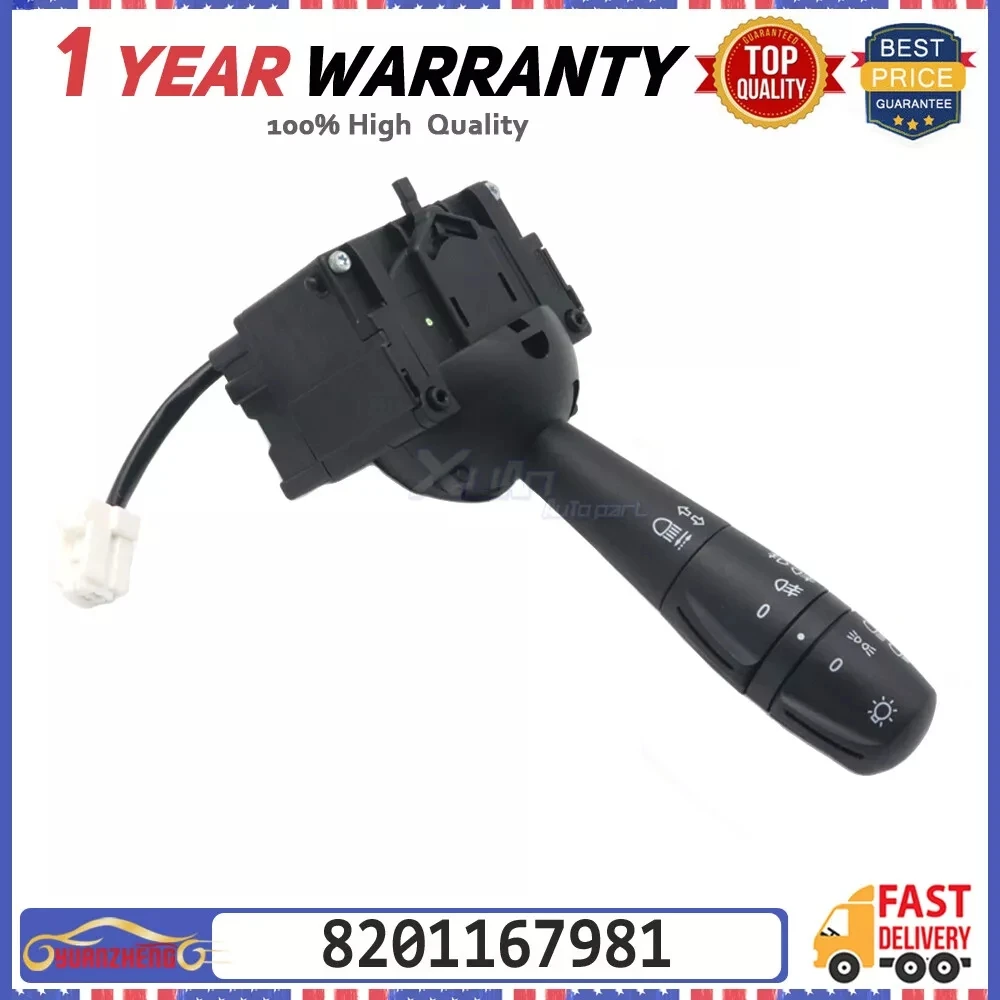

New Turn Signal Indicator Headlight Switch 8201167981 For Logan Clio IV 4 Trafic III Sandero