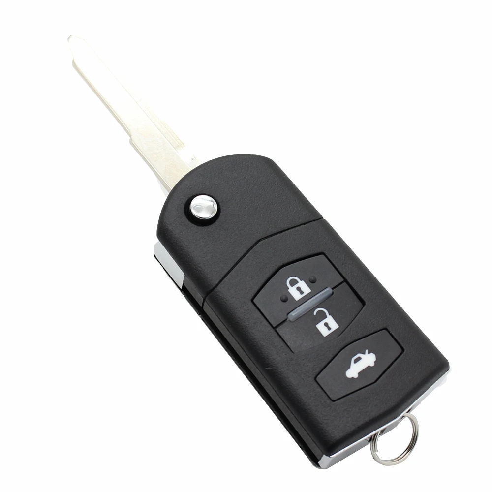 

Складной пульт дистанционного ключа Cocolockey, 2B, 3-кнопочный флип-чехол для ключа для Mazda 2 3 6, дистанционный брелок Visteon 2003-2007, замена