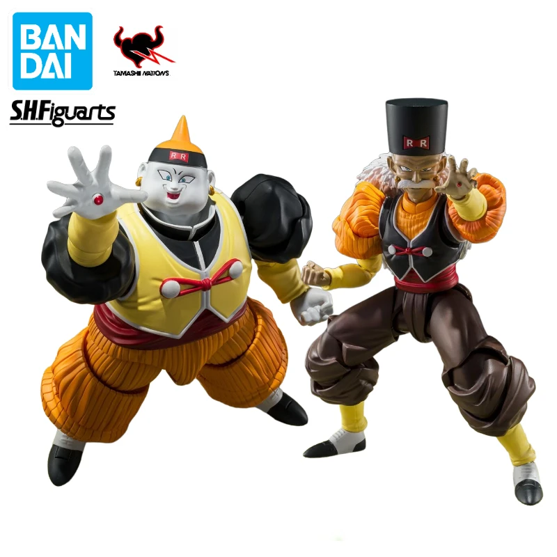 In Stock Bandai S.H.Figuarts Shf Android 19 Android 20 Dr.Gero Dragon Ball Z Anime Action Figure Toy Gift Model Collection Hobby