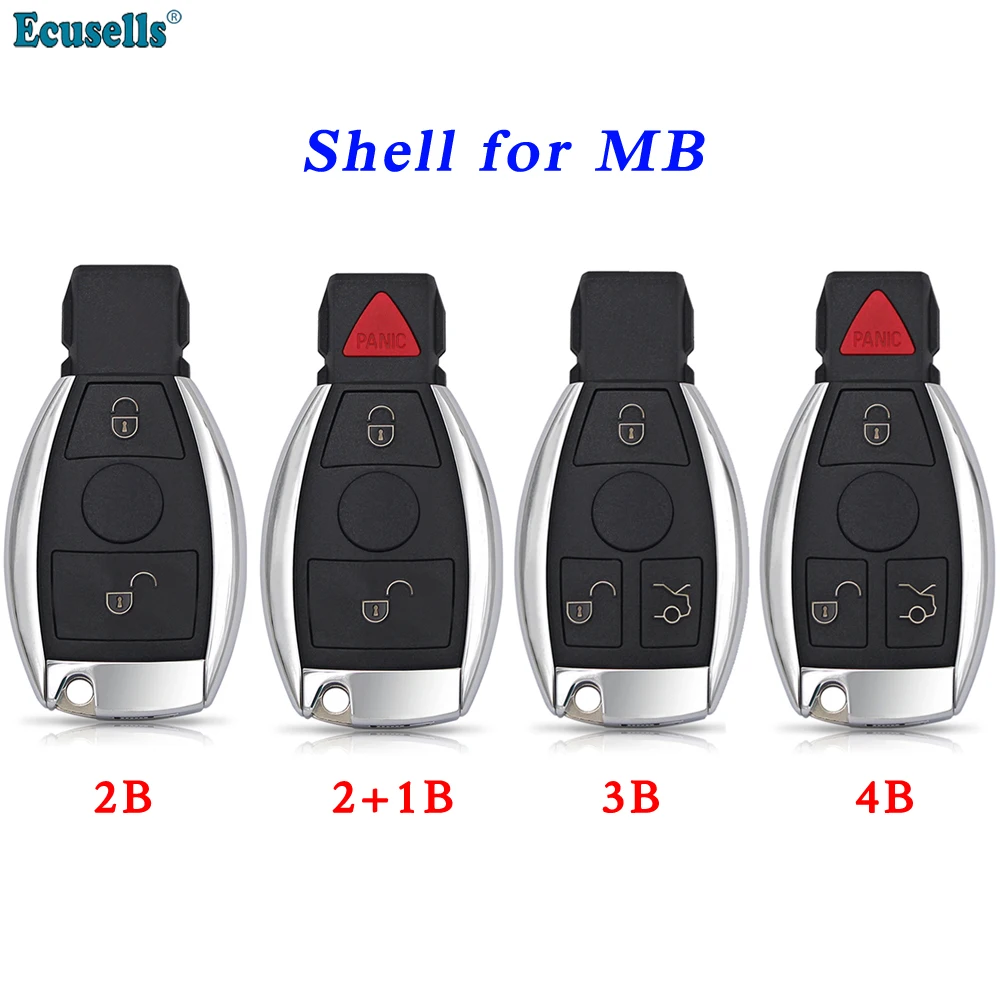 

Пульт дистанционного управления Ecusells 2/3/4, оболочка ключа для MB BGA NEC A B C E S Class W203 W204 W205 W210 W211 W212 W221 W222