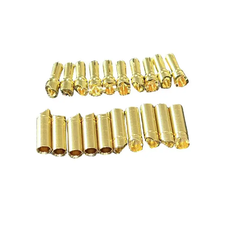 5/10Pairs Gold Plated 2/3/4/5/5.5/6.0/6.5/8.0mm Banana Plug Bullet Low Profile Male Female Connector for RC Lipo Batteries