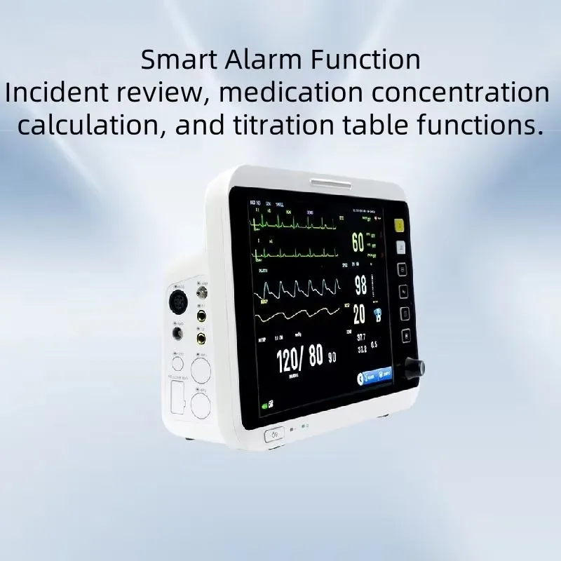 

Digital Electric Monitor 6 Parameters CE Certified Class II Clinical Grade Patient Monitor for Vet Clinics Hospitals