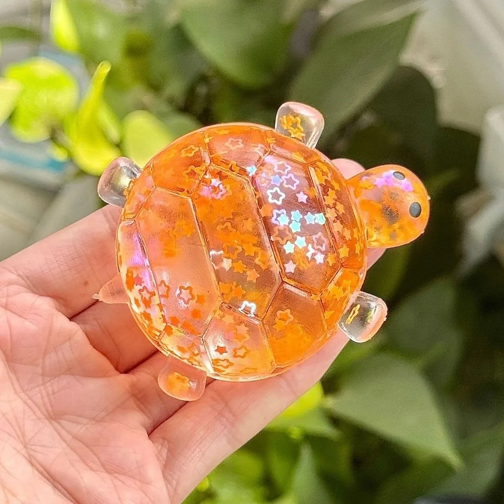 Fidget Splat Small Animal Turtle Fidget Slow Rising Cute Glitter Turtle Squeeze Sticky Texture Turtle Squishy Home Decoration