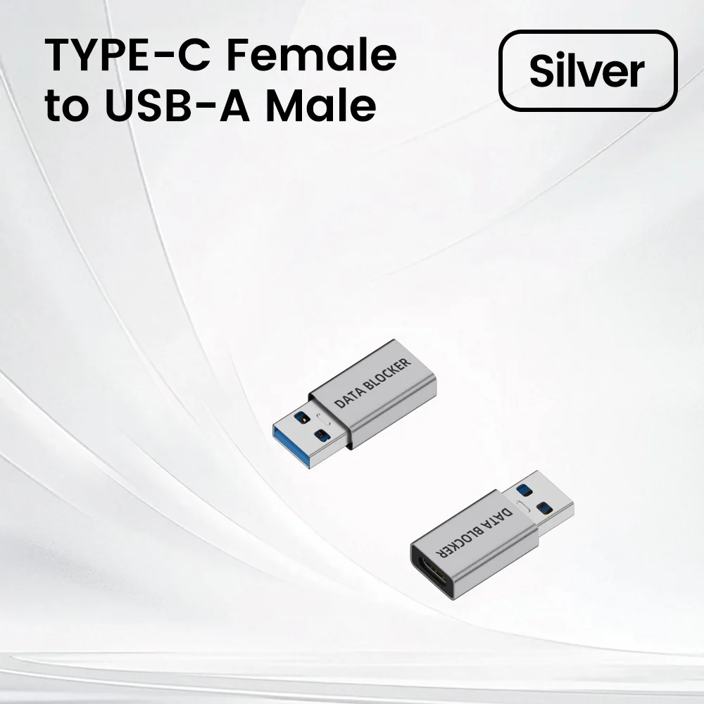 USB A/C male naar USB A/C Female Data Blocker Anti Hacking Charge Adapter Anti Privacy Lek converter voor laptop mobiele telefoons