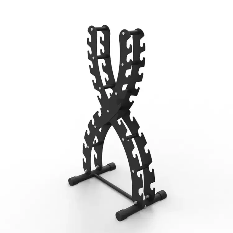 Commercial Steel Free Weight Storage Rack Wholesale Gym Dumbbell Set Rack for Fitness Training Metal Material