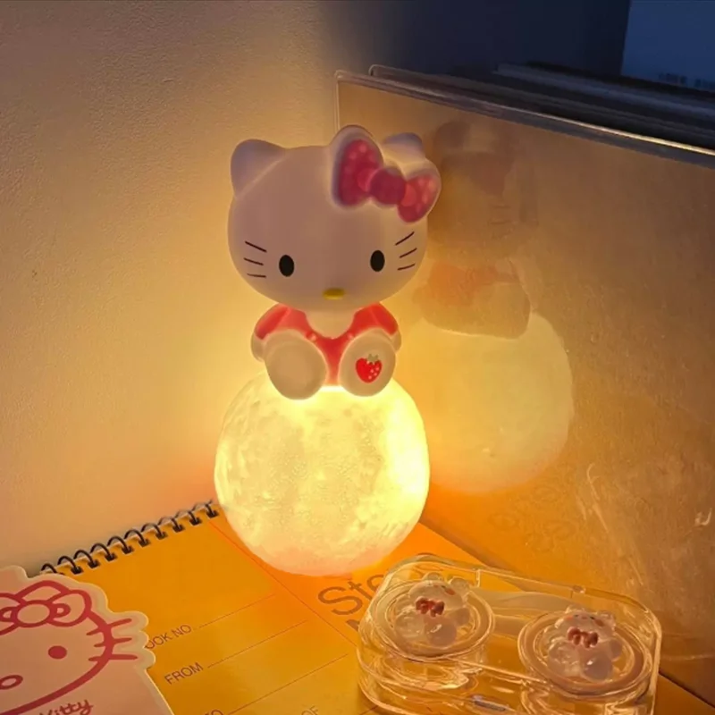 

Hello Kitty Night Light Luminous Children's Toy Bedside Lamp Anime Cartoon Kuromi Cinnamoroll Cute Children's Present Gift Toy