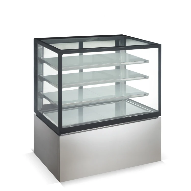 Commercial cake display refrigerator baking cake display cabinet with LED lights cold storage