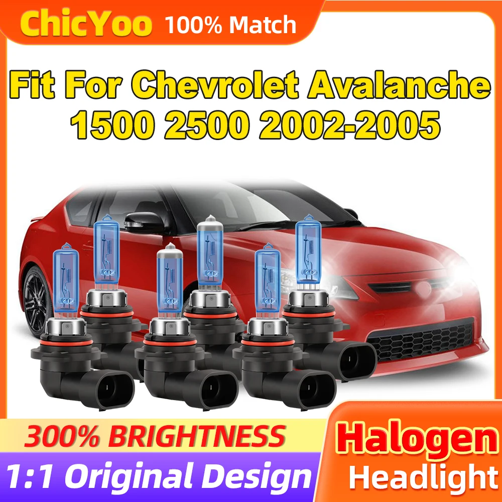 

Fit For Chevrolet Avalanche 1500 2500 2002 2003 2004 2005 300W Halogen Lights 36000M HID Xenon Headlights 12V 6500K Car Lamps