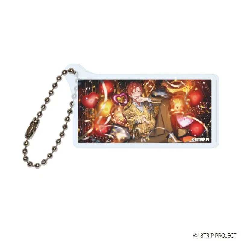 Game 18TRIP EIGHTEEN TRIP Kurama Ushio Shiramitsu Ryui  rectangle Acrylic Pendant Keychains bag decorations