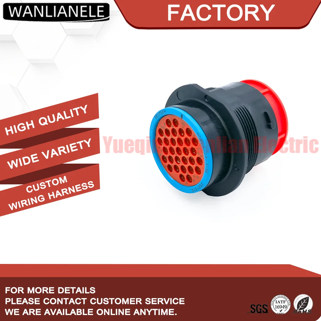 TE Deutsch HDP24-24-31SE HDP20 31Pin Circular Connector Receptacle Housing Panel Mount IP68 Waterproof For Female Sockets Automo