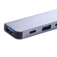 1 To 7 Type-c Expansion Dock Hub Multi Interface Multifunctional 7-in-1 USB Splitter Aluminum Alloy Grey Type-C Docking Station