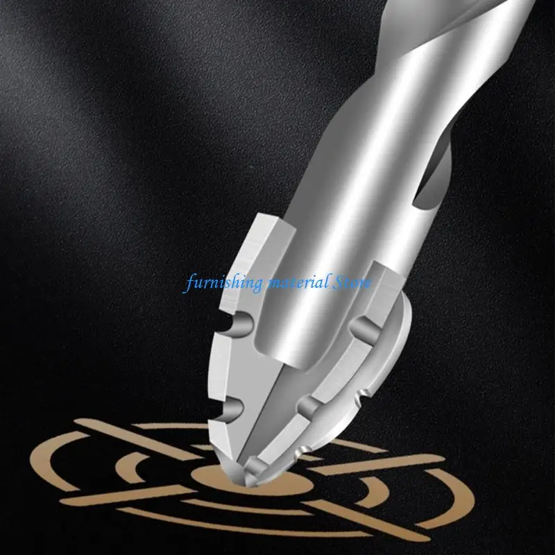 

Y5GD 4 Pack Four Flute Eccentric Drill Bits with Tips and 1/4" Shank for Efficient Drilling 6/8/10/12mm