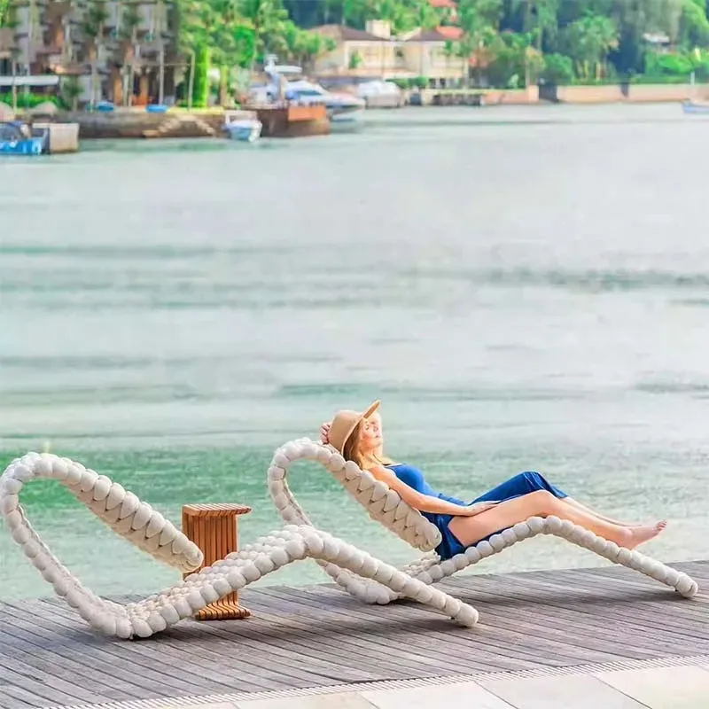 

Уличная спальная кровать, шезлонги, бассейн, пляж, двор, сад, шезлонги, балкон, мебель из нержавеющей стали, шезлонг MHSF