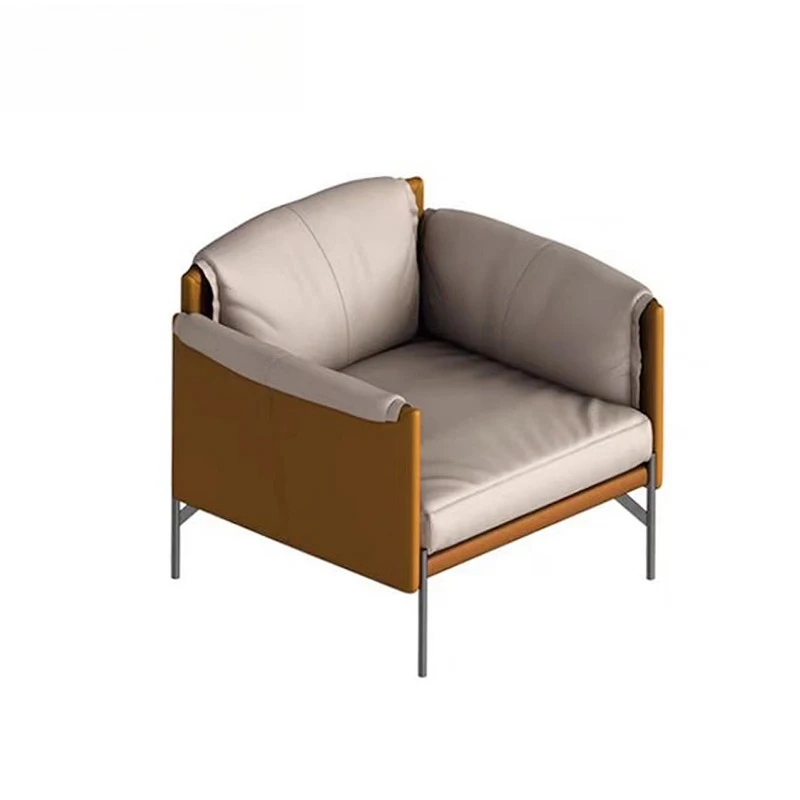 Office Sofa Coffee Table Combination Modern Business Reception Room Single Seat Three Seat