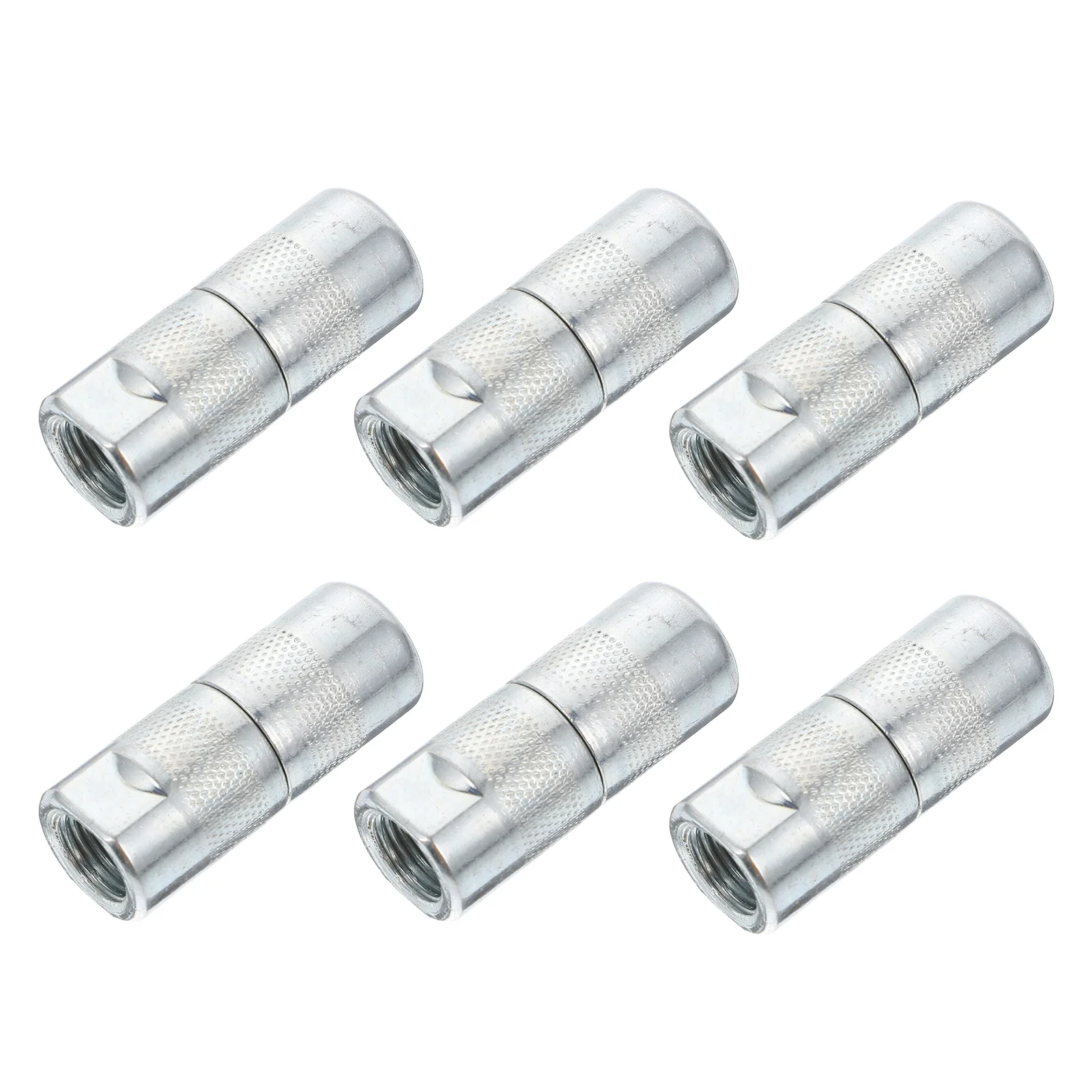 6 Pcs Grease Accessories Butter Sprinkler Replacement Fitting Kit Silver Brass Sprayer Coupler