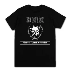 New Novelty High 2022 Revenge Men's Behold Total Rejection Black T-Shirt 100% Cotton Tshirts Bone Skeleton Print Tee O-Neck Top