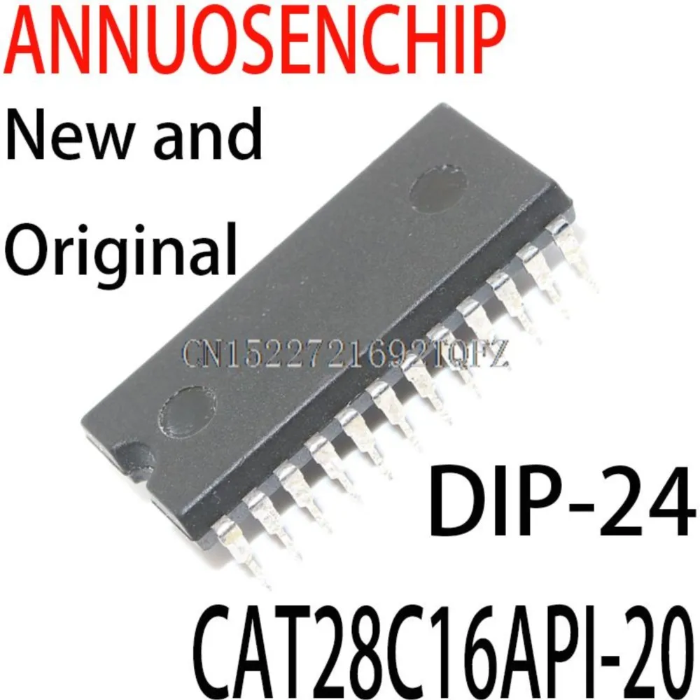 2PCS New and Original CAT28C16AP-20 28C16  DIP-24 CAT28C16API-20