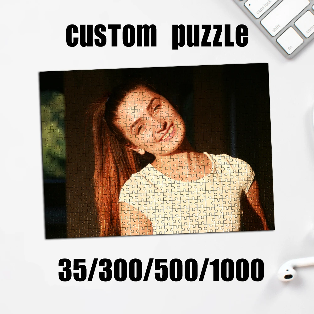 35/300/500/1000 Stück Personalisiertes Foto-Selfie-Puzzle Individuelles Kreatives Bild Anpassbare Fotogeschenke