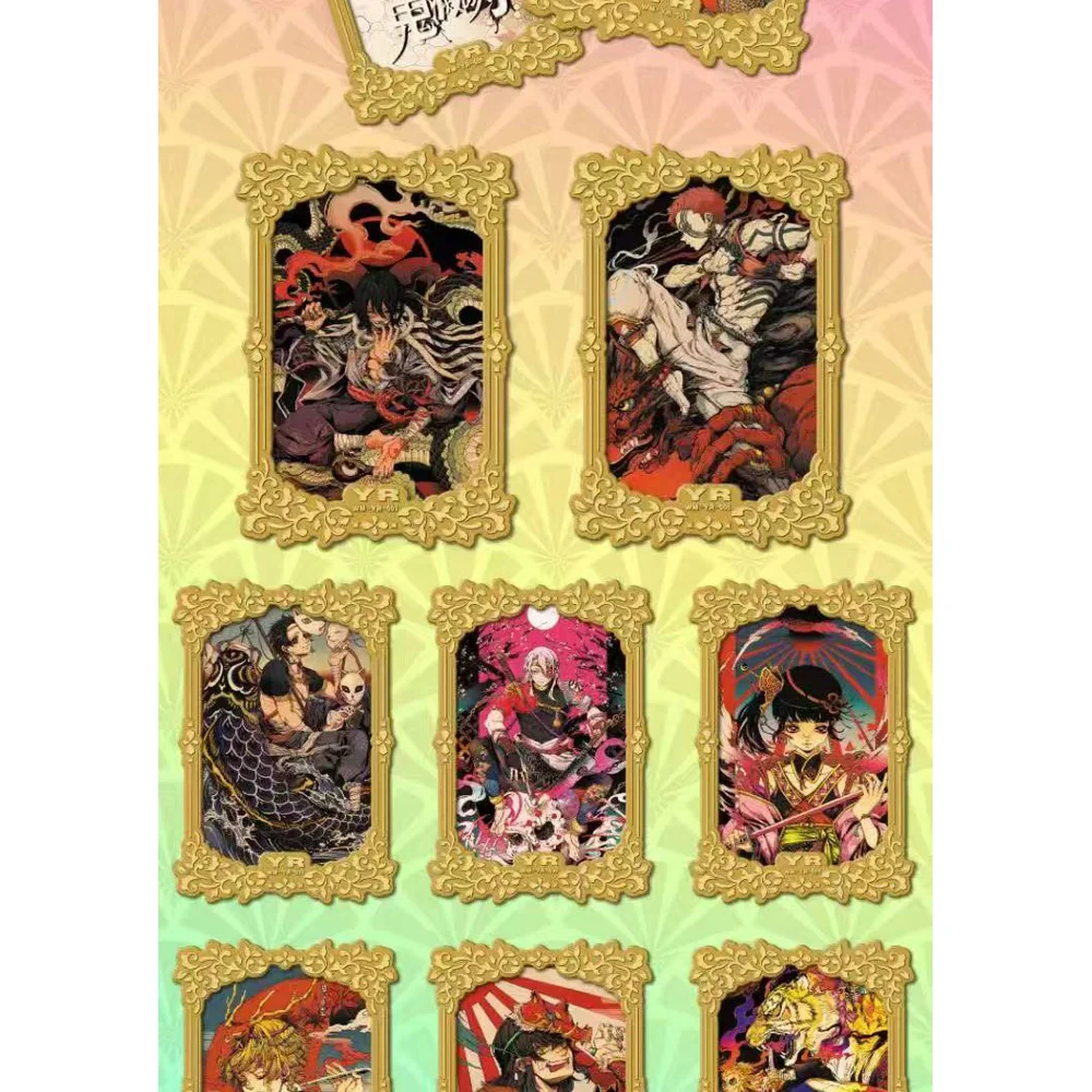 ใหม่ 4 กล่อง Demon Slayer คอลเลกชันการ์ด Booster กล่องอะนิเมะงานอดิเรกเกม Trading Card Doujin Booster กล่องของเล่นของขวัญ