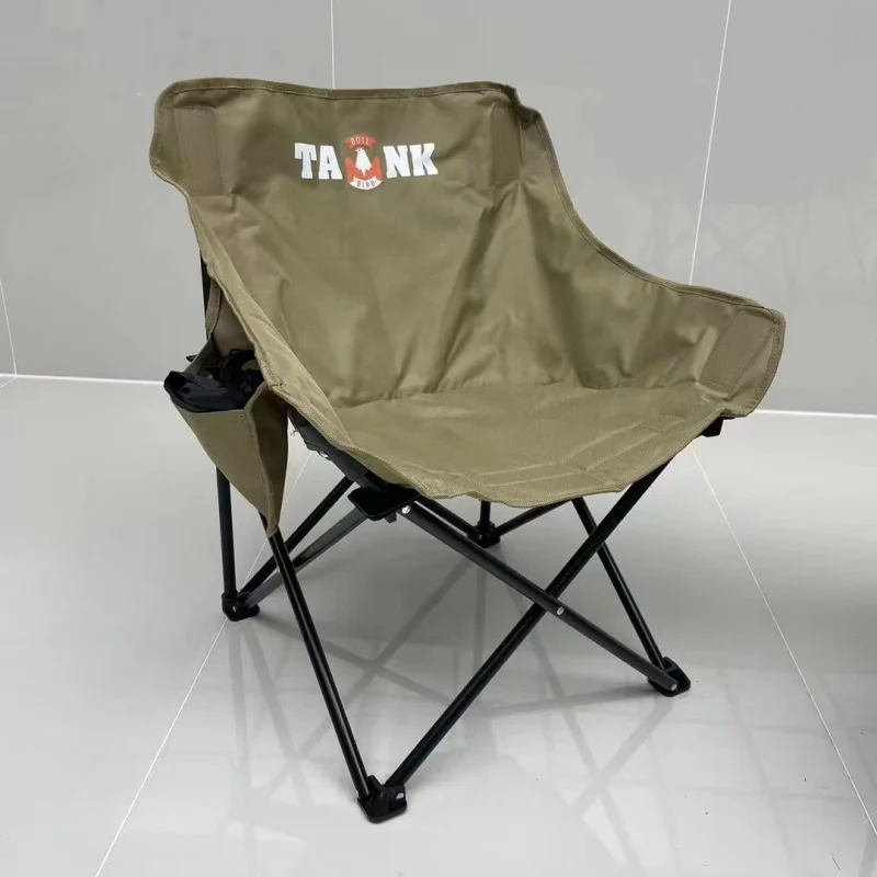 Outdoor folding chair leisure sketching chair Camping ultralight beach chair Portable moon chair Lazy lunch break chair