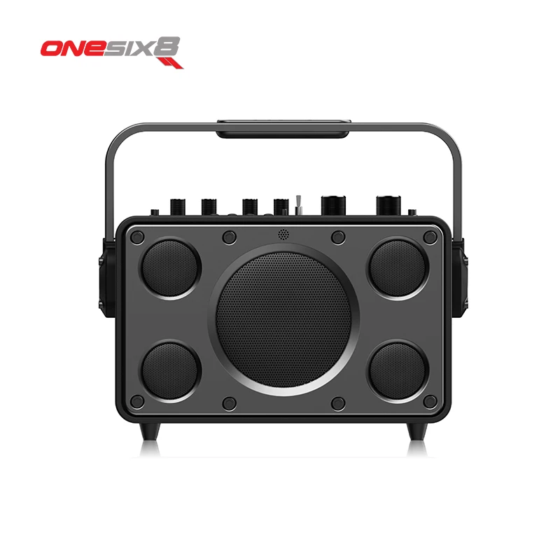 Top Seller Deep Base Sound Metal Speaker Rocker Portable Speaker for iPhone ,ipad With Two UHF Microphone