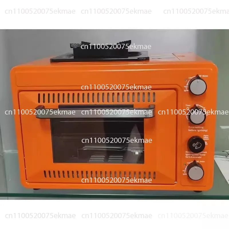 Horno de gas portátil, camping en el campo, cazuela integrada, horno de 25-30L