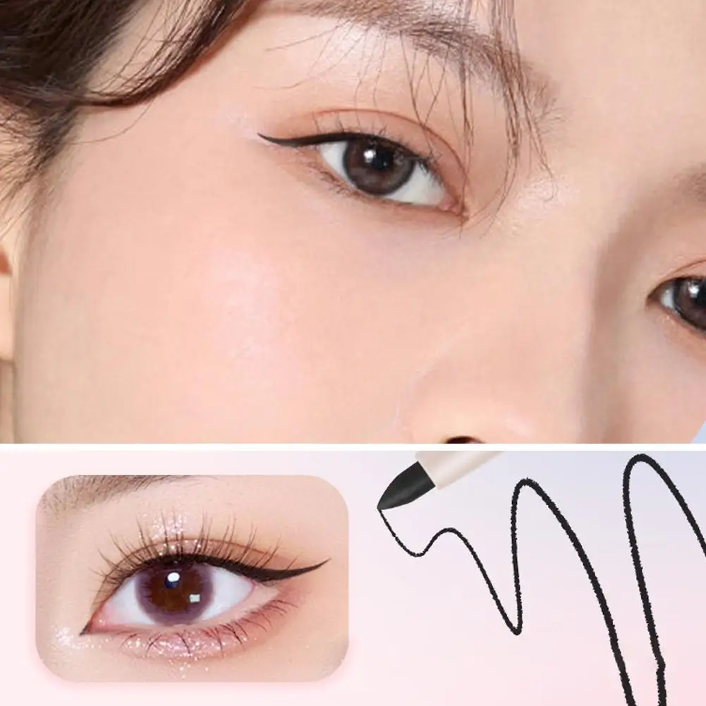 Double-Headed Eyeliner Gel Pen Waterproof Lasting Ultra-fine Big Lying Natural Silkworm Pencil Lower Makeup Cosmetics Eyeli V8R1