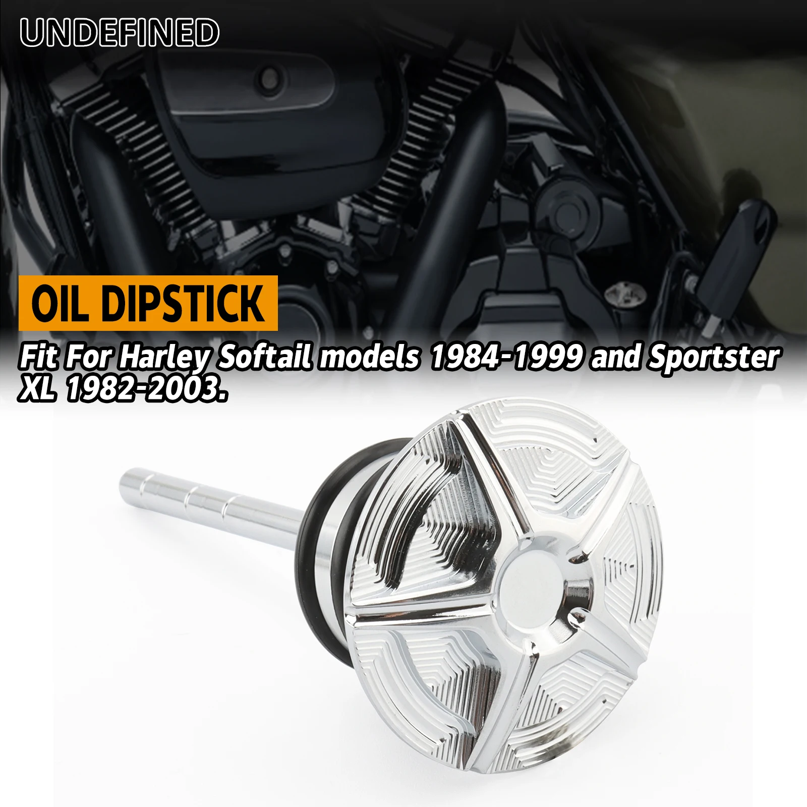 

Motorcycle Oil Precision Dipstick Fit For Harley Softail 1984-1999 Bad Boy FXST FXSTB/C/S Sportster 883/R 1100 1200 1982-2003