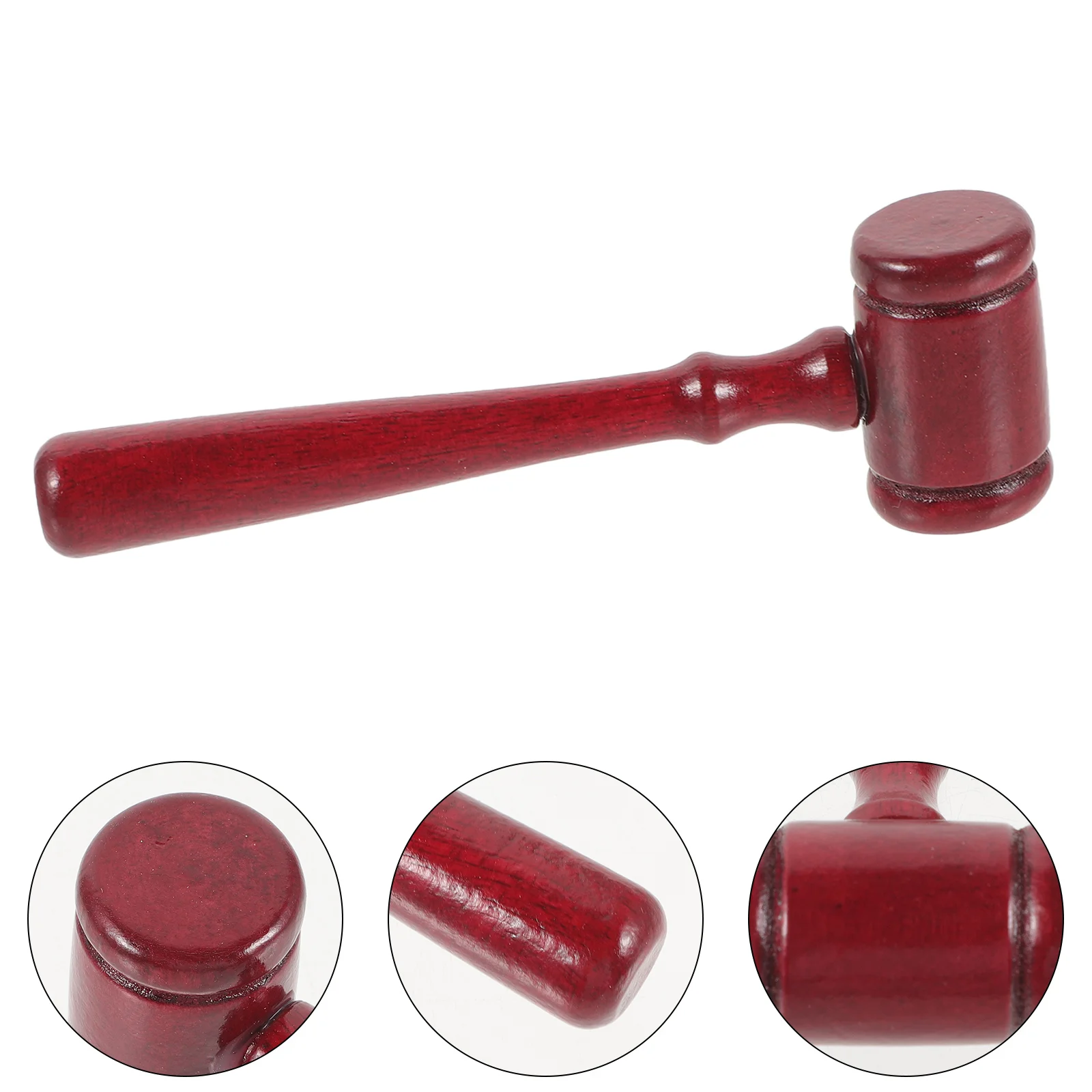 

5 Pcs Enaceibed Gaval Per Court Gavel Kids Suits Tools for Mini Beat Toy Wooden Hammer Decorate