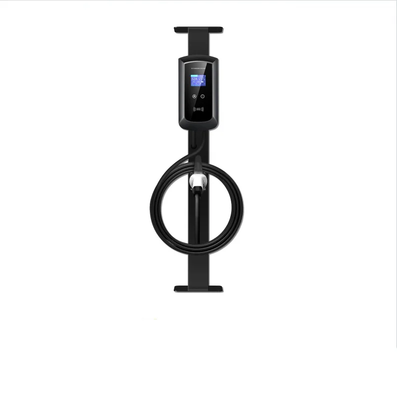 22kW Column Type AC Charger with Single Nozzle GB/T Standard Type 2 Type 1 Connector Optional