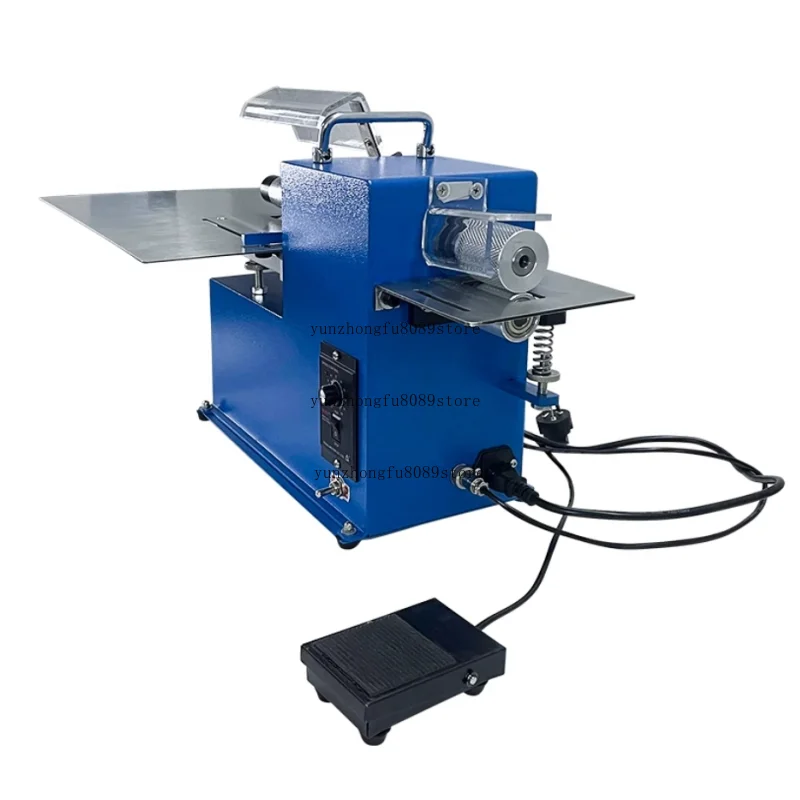 40W Leather Strap Cutting Machine Double Head Automatic 0-12cm Width Straight Slitting Machine for Shoes Bags