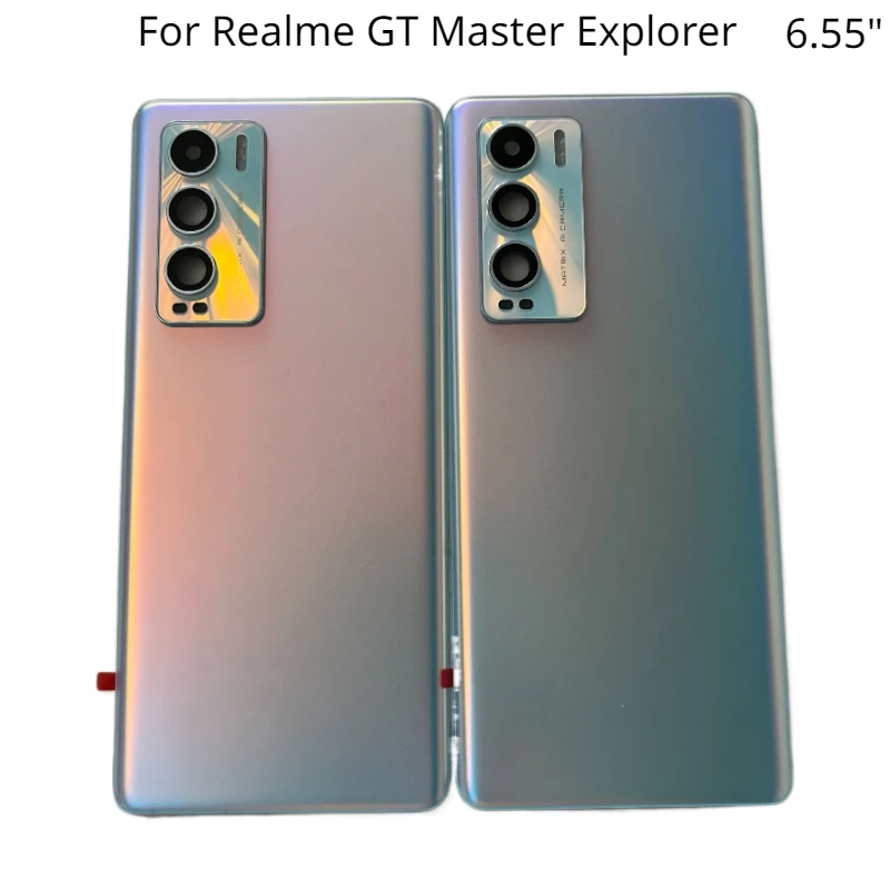 

Rear Housing For Realme GT Master Explorer Edition 6.55" Glass Back Cover Repair Replace Phone Battery Case + Logo Camera Lens