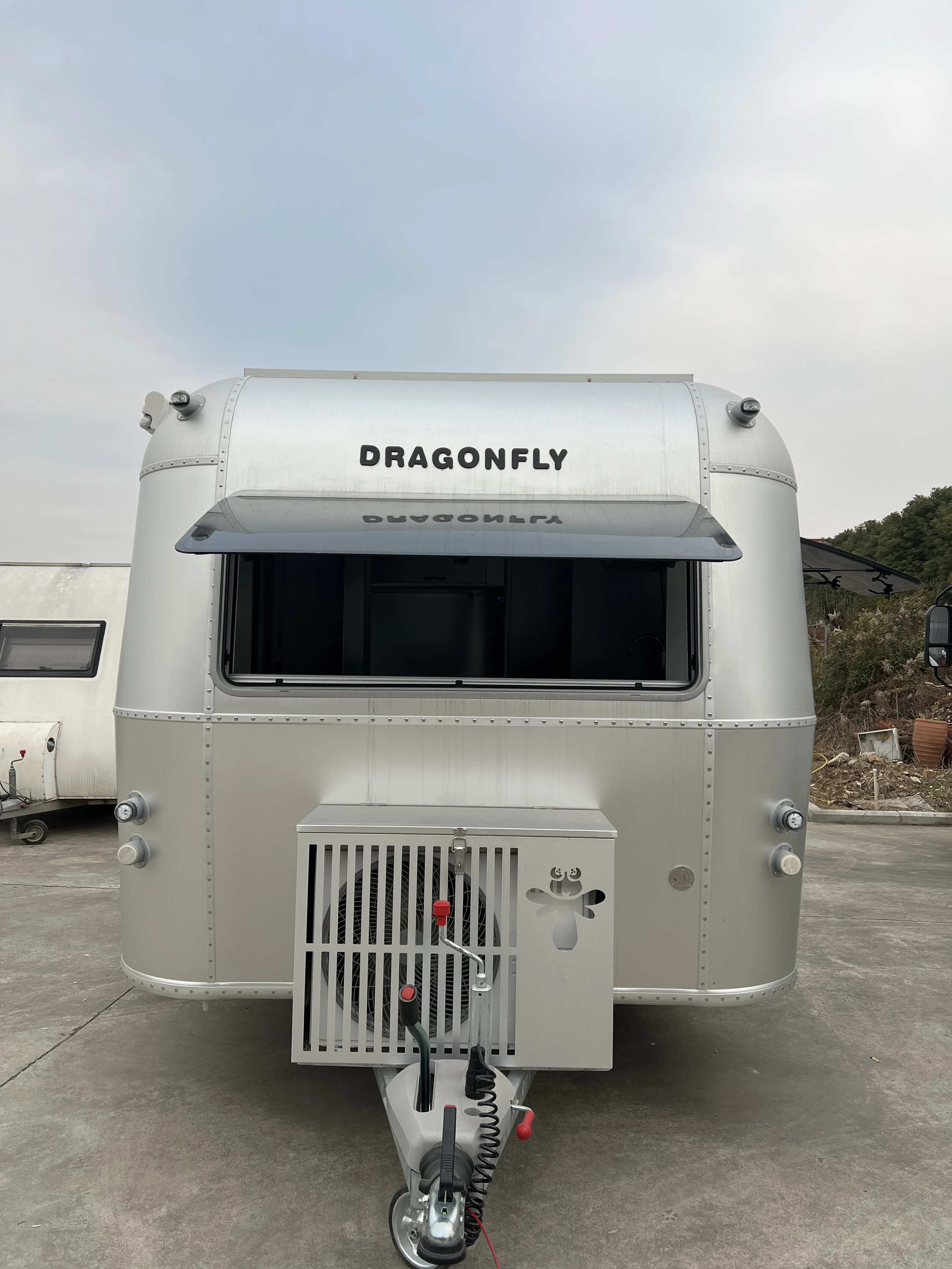 Wholesale Curved Acrylic Window Aluminum Frame R5000mm Radian For Campervan 500*500mm