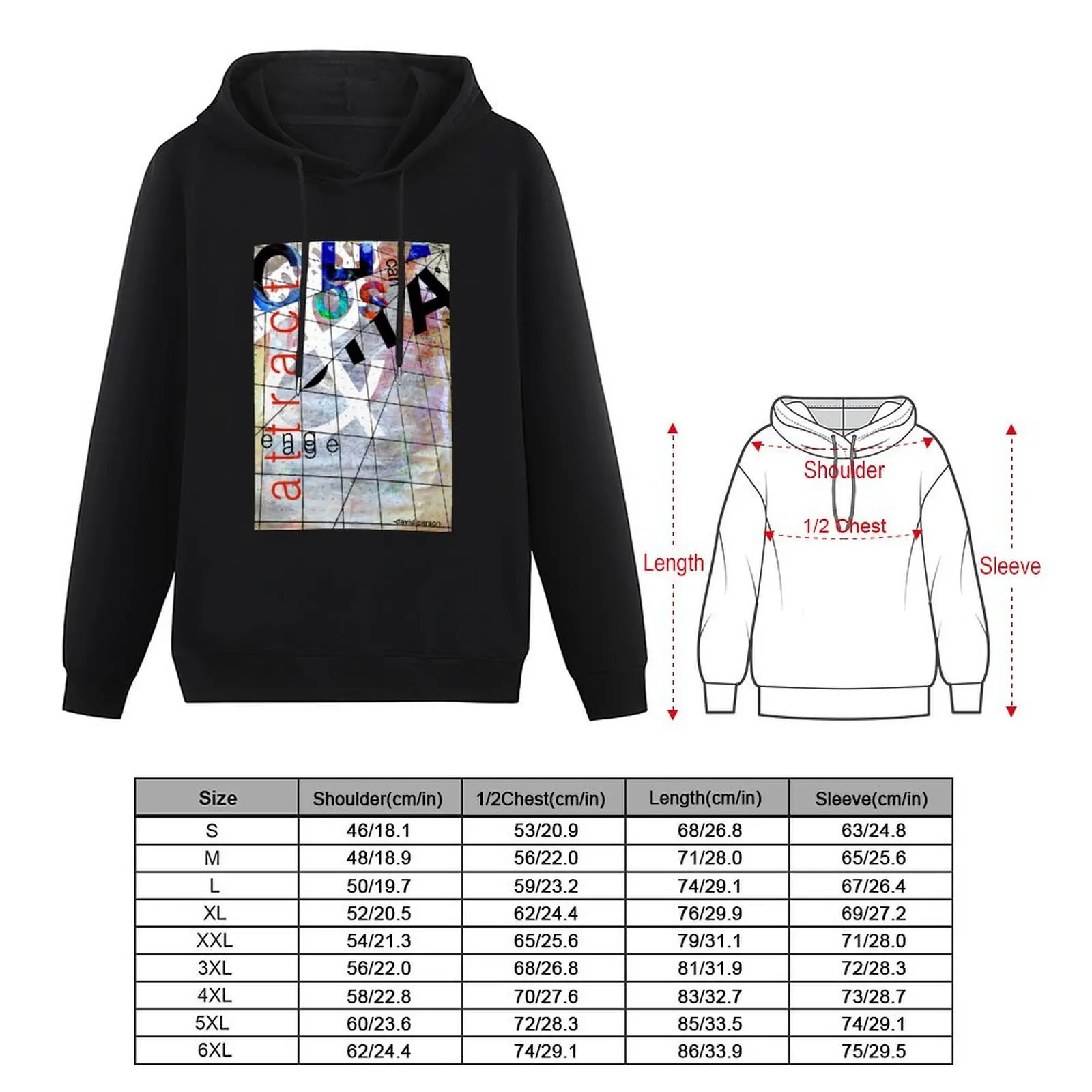 David Carson Chaos Typography Hoodie hooded shirt autumn clothes clothes for men men's coat hoodie men