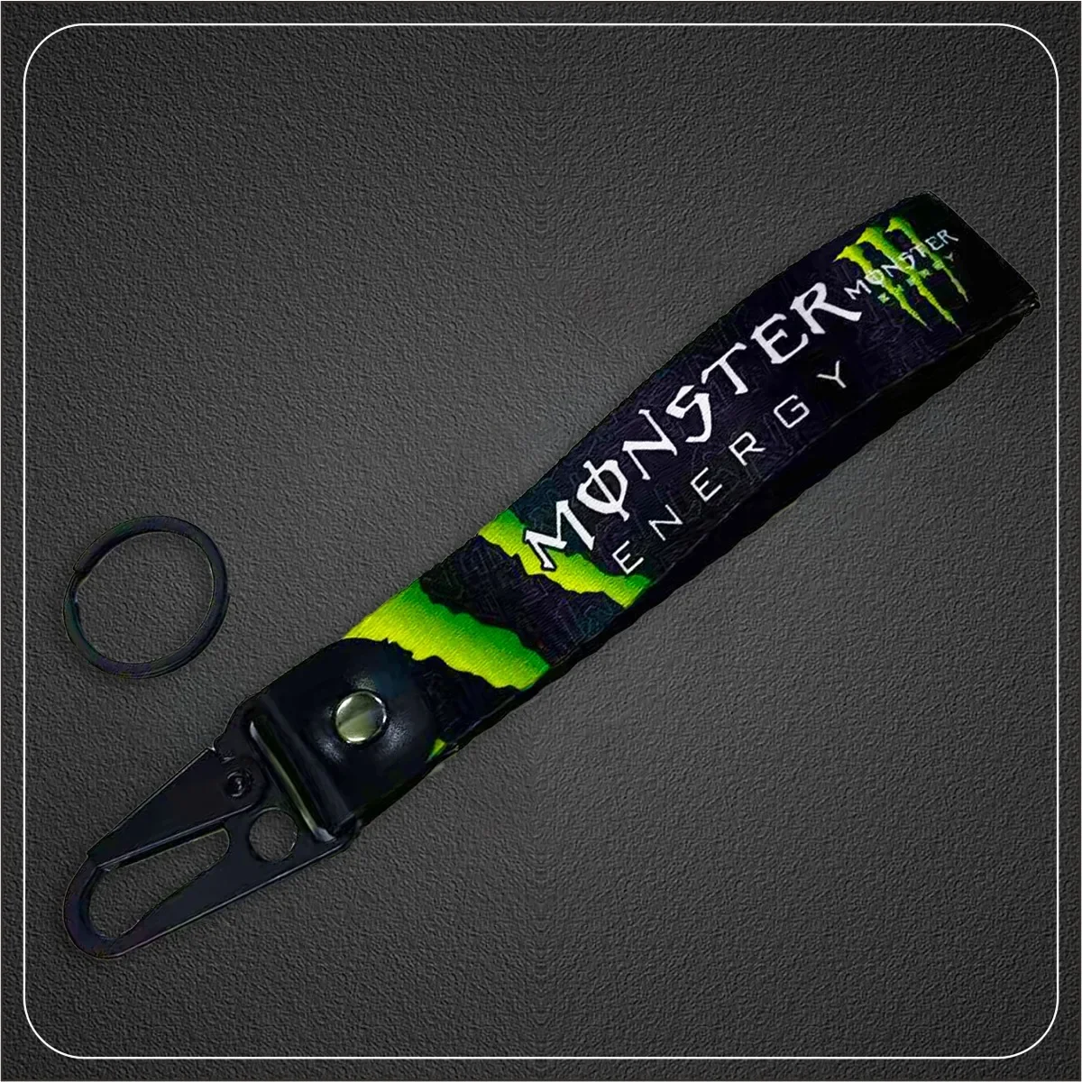 Monster Energy Keychain Key Chain Ring Keyring Logo for YAMAHA HONDA SUZUKI KAWASAKI BMW