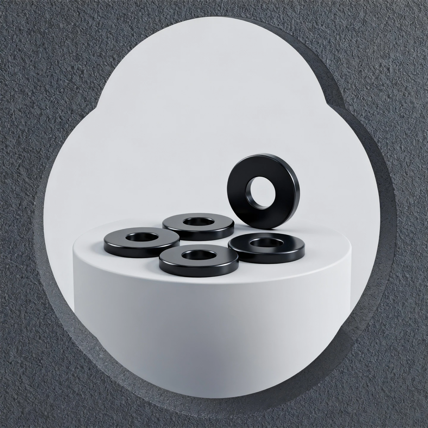 H2.5mm M3-M9mm Flat Washer Gasket NBR VMQ FKM EPDM Fluorine Black Nitrile Rubber Silicone Seals Washer Red White O Ring