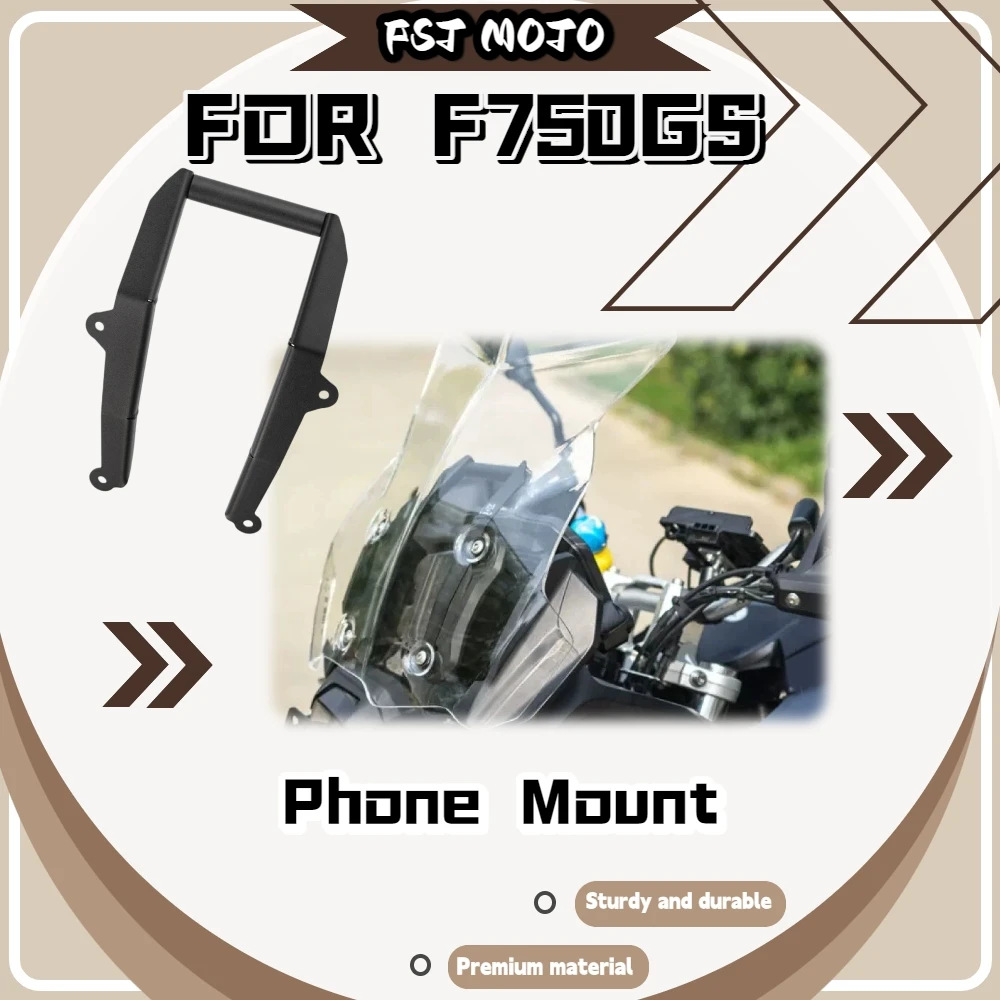 For F750GS Motorcycle Multifunctional Navigation Fixed Bracket Sturdy Welded Structure Mobile Phone Support Bar Set