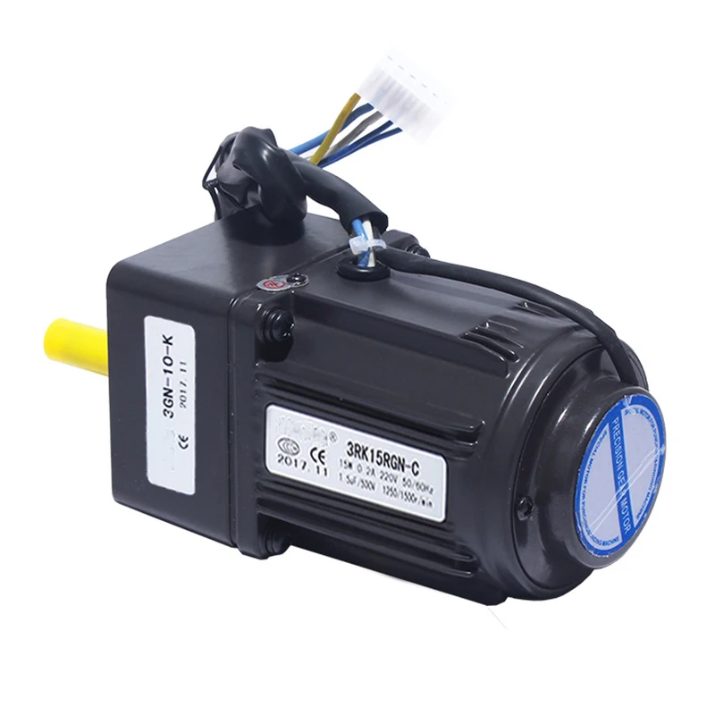 1:3-1:300 415-5RPM 220V 15W AC Reversible Gear 3RK15GN-C +US-52 Variable Speed Motor AC Gear Reducer Motor Geared Motor