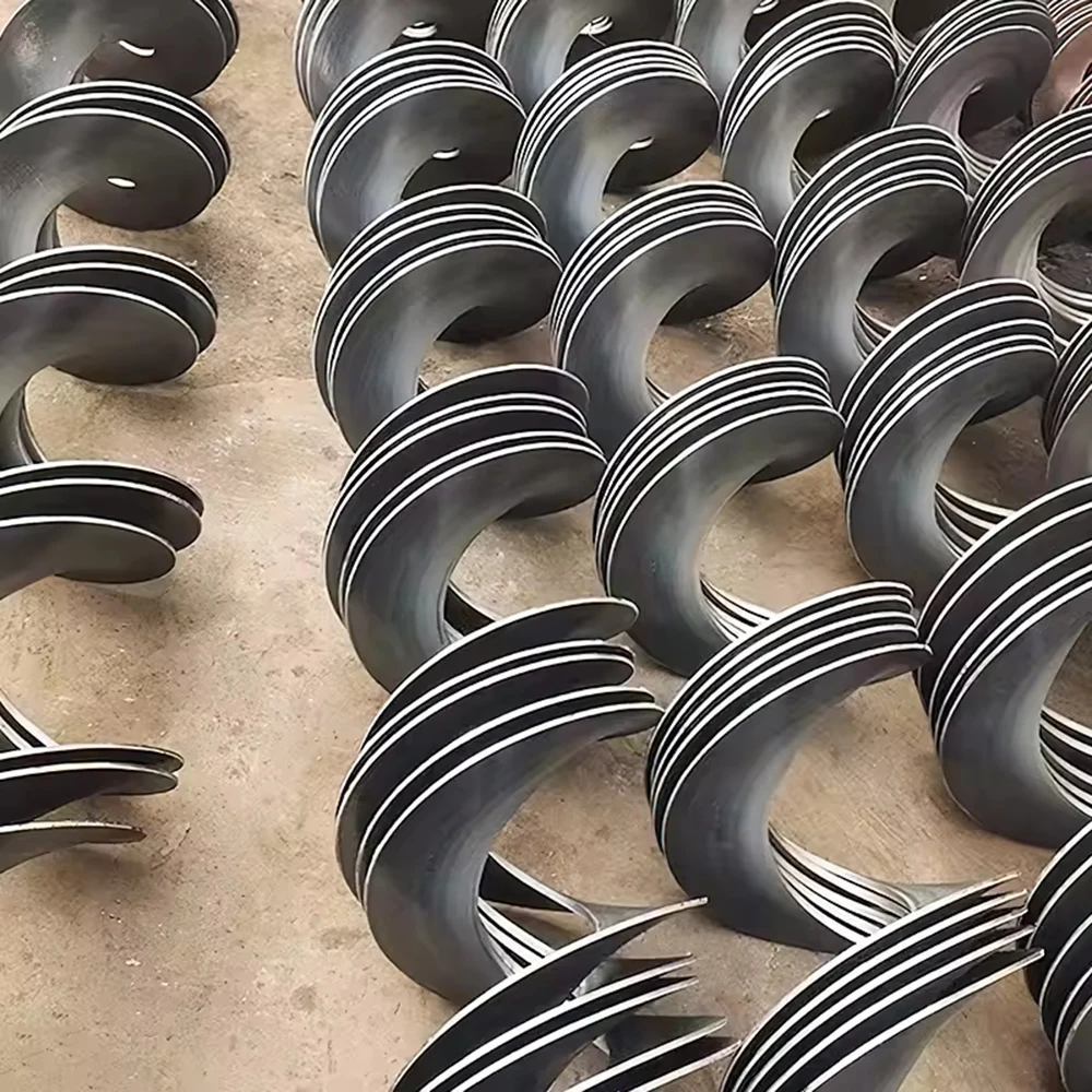 Custom Mini Continuous Forming Screw Conveyor Stainless Steel Spiral Auger Flight Screw Auger Conveyor Part Screw 3