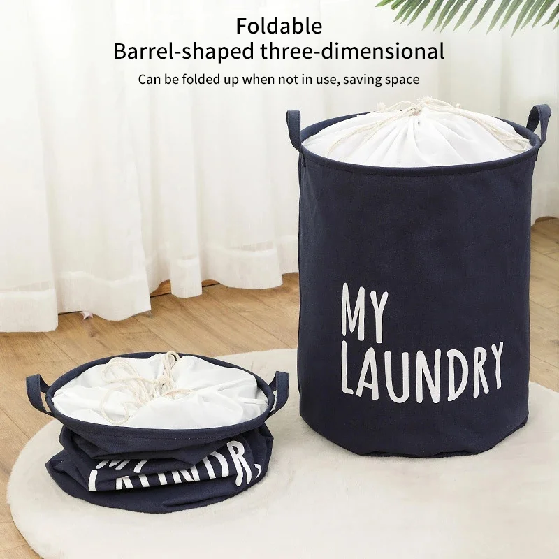 Foldable Laundry Basket Printed Storage Basket for Dirty Clothes Kid Toy Storage Bathroom Laundry Hamper Dirty Clothes Organizer