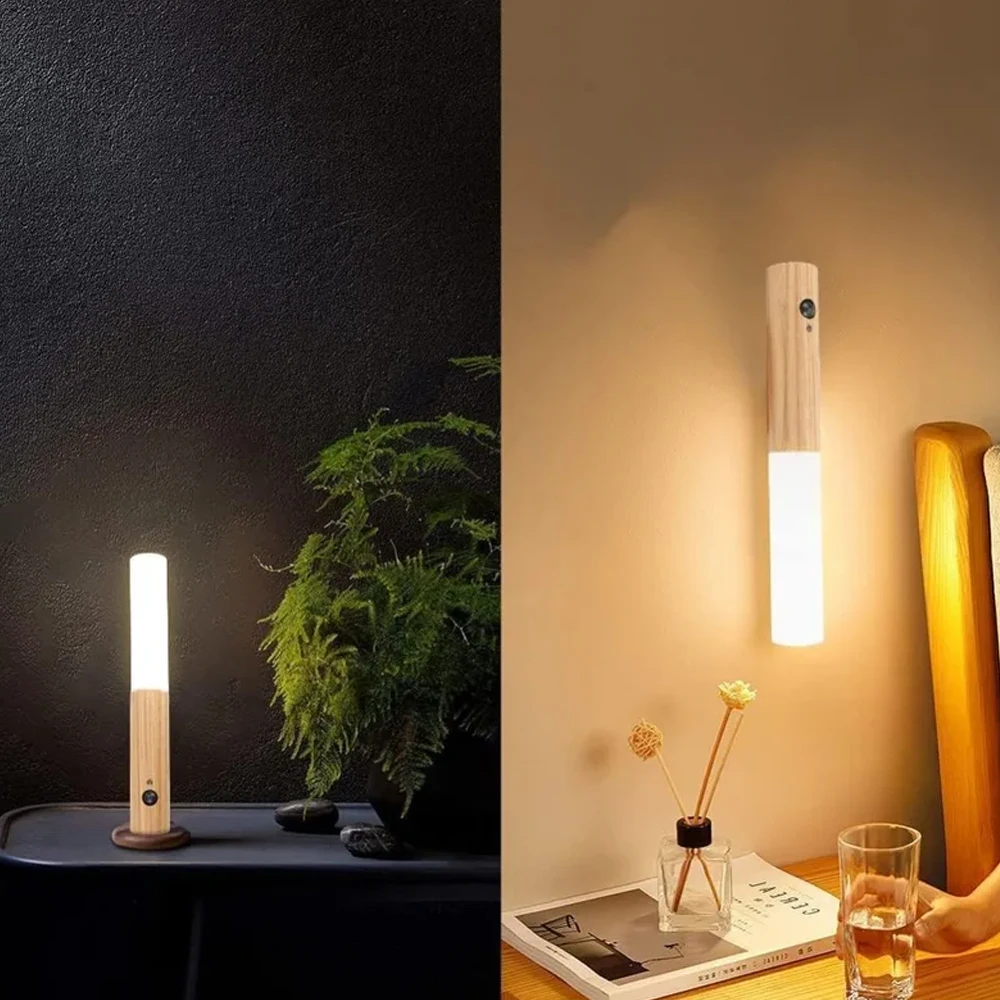 Intelligentes Induktions-Nachtlicht für den menschlichen Körper, wiederaufladbare LED-Korridor-Schrank-Wandleuchte, Haushalts-WC-Wandinduktion