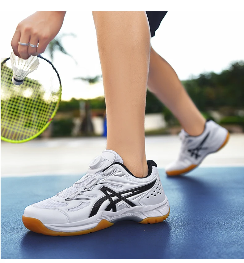 Description Picture 6 of itemLightweight Men Badminton Shoes Breathable Indoor Athletic Training Sneakers Anti Slip Volleyball Tennis Couple Sports Shoes