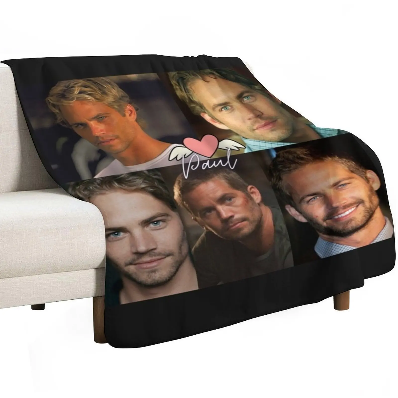 Paul Walker Throw Blanket Luxury Designer Shaggy Large Flannel halloween Weighted Blankets