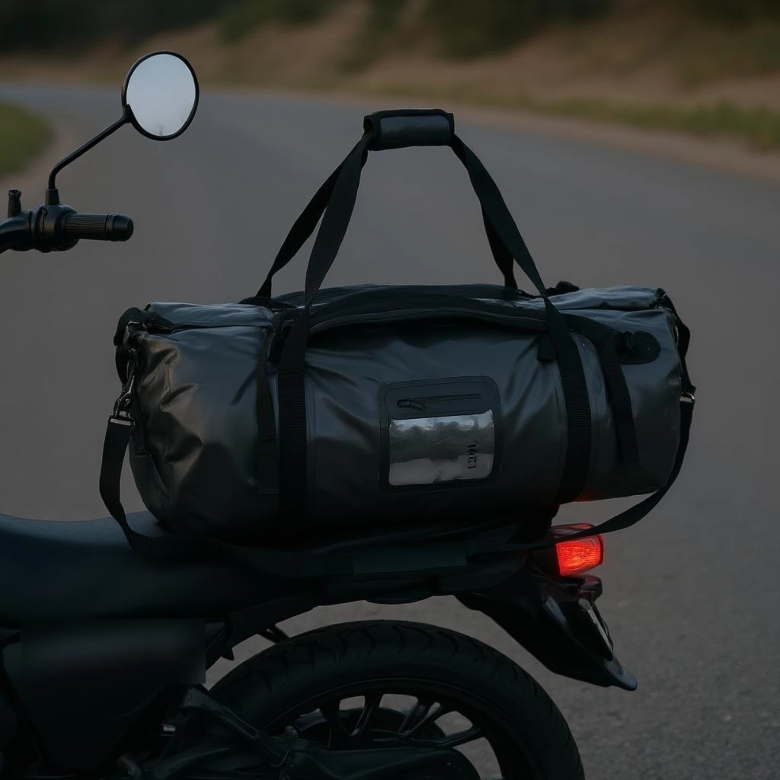 

Waterproof Duffel Backpack 500D PVC Roll-Roll-Top Waterproof Duffel Outdoor Gear 120L Clear Front Pocket for Sports