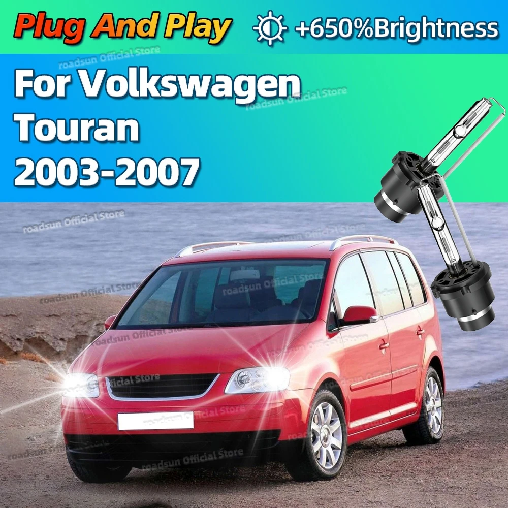 

HID D2S 35W Xenon 6000K Auto Lamp Car Headlight Bright White Replacement Upgrade For Volkswagen Touran 2003 2004 2005 2006 2007