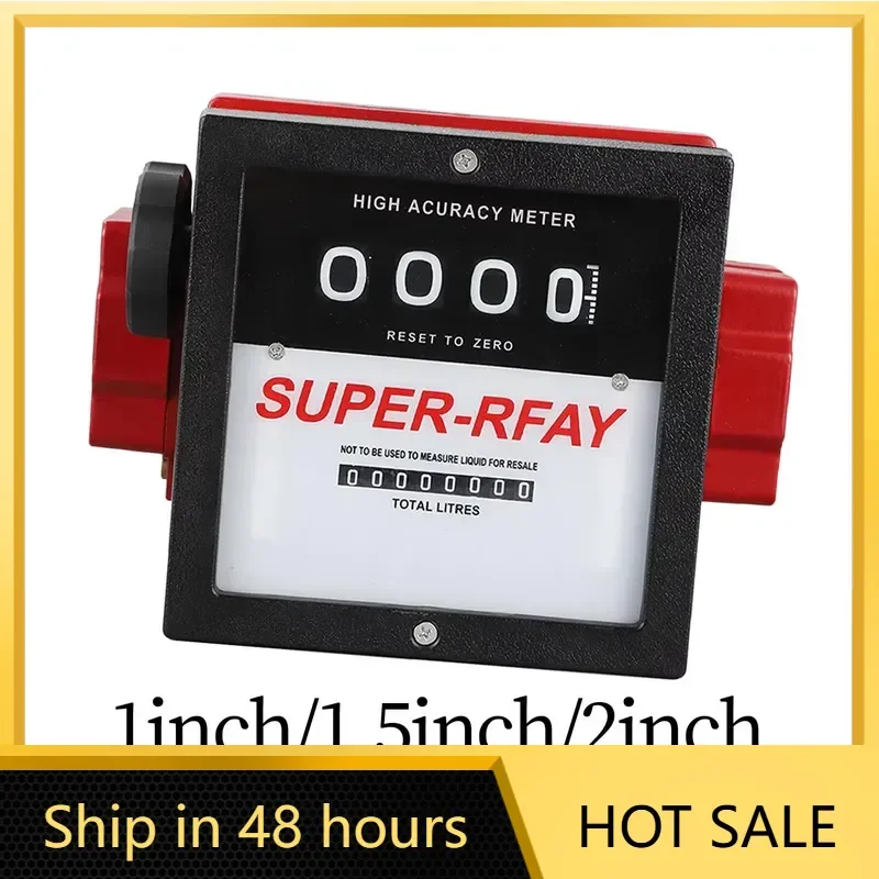 Fuel Flow Liter Meter Mechanical Fuel Meter Reliable for Fuel Transfer Pumps