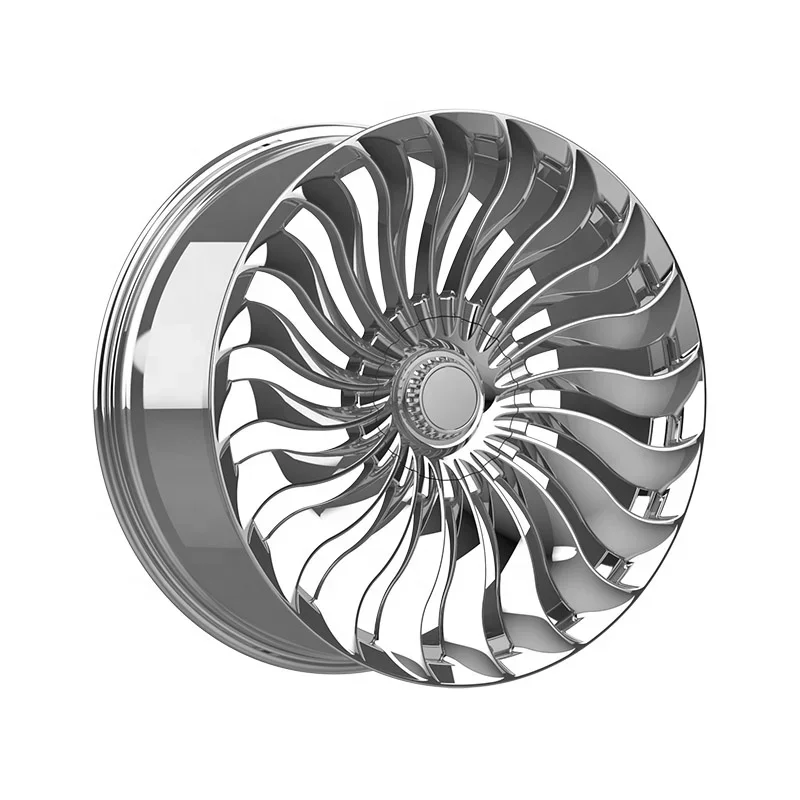 4pcs Polished 22 Inch Monoblock Car Wheel Hub Custom Forged Aluminum Alloy Wheels Rim