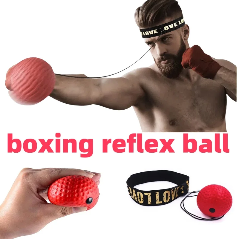 Head-Mounted PU Boxing Speed Ball Fighting MMA Sanda Training Hand-eye Reaction Home Sandbag Muay Thai Boxeo Fitness Equipment