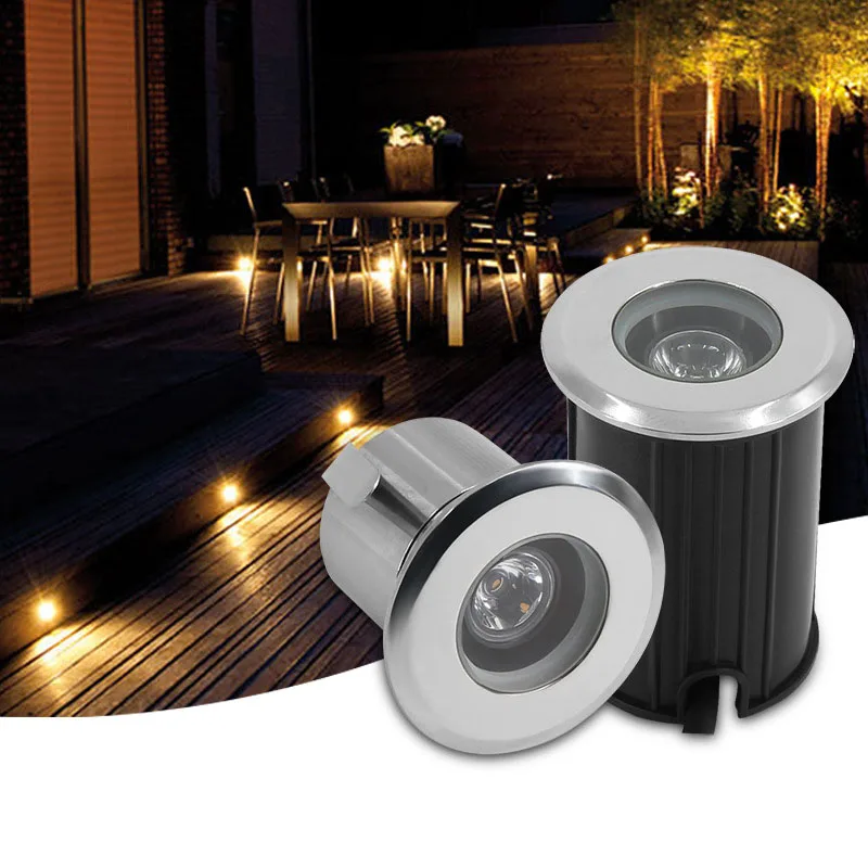 Led Buried Light 3w Stainless Steel Underground Light Anchor Embedded Park Square Wall Corner Garden Small Buried Spotlights